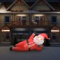 Aufblasbarer Weihnachtsmann LED IP44 Rot 360 cm XXL Aufblasbarer Weihnachtsmann LED IP44 Rot 360 cm XXL