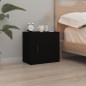 Wand-Nachttische 2 Stk. Schwarz 50x30x47 cm Wand-Nachttische 2 Stk. Schwarz 50x30x47 cm