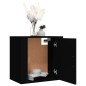 Wand-Nachttische 2 Stk. Schwarz 50x30x47 cm Wand-Nachttische 2 Stk. Schwarz 50x30x47 cm