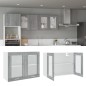 vidaXL Hängeschrank Glas Grau Sonoma 80x31x60 cm Holzwerkstoff vidaXL Hängeschrank Glas Grau Sonoma 80x31x60 cm Holzwerkstoff