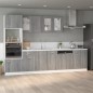 vidaXL Hängeschrank Glas Grau Sonoma 80x31x60 cm Holzwerkstoff vidaXL Hängeschrank Glas Grau Sonoma 80x31x60 cm Holzwerkstoff