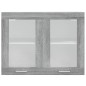 vidaXL Hängeschrank Glas Grau Sonoma 80x31x60 cm Holzwerkstoff vidaXL Hängeschrank Glas Grau Sonoma 80x31x60 cm Holzwerkstoff