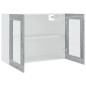vidaXL Hängeschrank Glas Grau Sonoma 80x31x60 cm Holzwerkstoff vidaXL Hängeschrank Glas Grau Sonoma 80x31x60 cm Holzwerkstoff