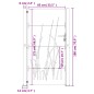 Gartentor 105x180 cm Cortenstahl Gras-Design Gartentor 105x180 cm Cortenstahl Gras-Design