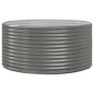 Hochbeet Grau 140x140x68 cm Pulverbeschichteter Stahl Hochbeet Grau 140x140x68 cm Pulverbeschichteter Stahl