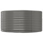 Hochbeet Grau 140x140x68 cm Pulverbeschichteter Stahl Hochbeet Grau 140x140x68 cm Pulverbeschichteter Stahl