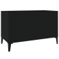 Plattenschrank Schwarz 74,5x38x48 cm Holzwerkstoff Plattenschrank Schwarz 74,5x38x48 cm Holzwerkstoff