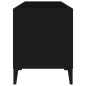 Plattenschrank Schwarz 74,5x38x48 cm Holzwerkstoff Plattenschrank Schwarz 74,5x38x48 cm Holzwerkstoff