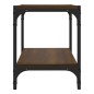 vidaXL TV-Schrank Braun Eichen-Optik 40x33x41 cm Holzwerkstoff Stahl vidaXL TV-Schrank Braun Eichen-Optik 40x33x41 cm Holzwerkstoff Stahl