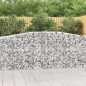 Gabione mit Hochbogen 400x50x100/120 cm Verzinktes Eisen Gabione mit Hochbogen 400x50x100/120 cm Verzinktes Eisen