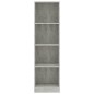 vidaXL Bücherregal 4 Fächer Betongrau 40x24x142 cm Holzwerkstoff vidaXL Bücherregal 4 Fächer Betongrau 40x24x142 cm Holzwerkstoff