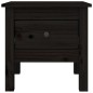vidaXL Beistelltisch Schwarz 40x40x39 cm Massivholz Kiefer vidaXL Beistelltisch Schwarz 40x40x39 cm Massivholz Kiefer