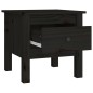 vidaXL Beistelltisch Schwarz 40x40x39 cm Massivholz Kiefer vidaXL Beistelltisch Schwarz 40x40x39 cm Massivholz Kiefer