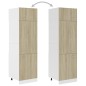 vidaXL Kühlumbauschrank Sonoma-Eiche 60x57x207 cm Holzwerkstoff vidaXL Kühlumbauschrank Sonoma-Eiche 60x57x207 cm Holzwerkstoff