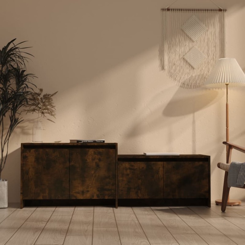 TV-Schrank Räuchereiche 146,5x35x50 cm Holzwerkstoff TV-Schrank Räuchereiche 146,5x35x50 cm Holzwerkstoff
