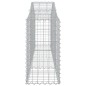 vidaXL Gabione mit Hochbogen 200x30x60/80 cm Verzinktes Eisen vidaXL Gabione mit Hochbogen 200x30x60/80 cm Verzinktes Eisen