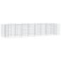 Gabionen-Hochbeet mit Hochbogen 400x100x100 cm Verzinktes Eisen Gabionen-Hochbeet mit Hochbogen 400x100x100 cm Verzinktes Eisen
