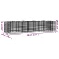 Gabionen-Hochbeet mit Hochbogen 400x100x100 cm Verzinktes Eisen Gabionen-Hochbeet mit Hochbogen 400x100x100 cm Verzinktes Eisen
