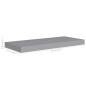 vidaXL Schweberegal Grau 60x23,5x3,8 cm MDF vidaXL Schweberegal Grau 60x23,5x3,8 cm MDF