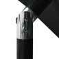 Sonnenschirm mit Aluminium-Mast 3-lagig Schwarz 2,5x2,5 m Sonnenschirm mit Aluminium-Mast 3-lagig Schwarz 2,5x2,5 m