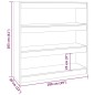 vidaXL Bücherregal/Raumteiler Sonoma-Eiche 100x30x103 cm vidaXL Bücherregal/Raumteiler Sonoma-Eiche 100x30x103 cm