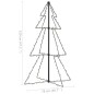 Weihnachtsbaum Kegelform 160 LEDs Indoor Outdoor 78x120 cm Weihnachtsbaum Kegelform 160 LEDs Indoor Outdoor 78x120 cm