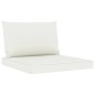 11-tlg. Garten-Lounge-Set mit Kissen Creme 11-tlg. Garten-Lounge-Set mit Kissen Creme