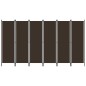 6-tlg. Raumteiler Braun 300x180 cm 6-tlg. Raumteiler Braun 300x180 cm