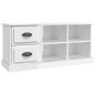 vidaXL TV-Schrank Hochglanz-Weiß 102x35,5x47,5 cm Holzwerkstoff vidaXL TV-Schrank Hochglanz-Weiß 102x35,5x47,5 cm Holzwerkstoff