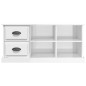 vidaXL TV-Schrank Hochglanz-Weiß 102x35,5x47,5 cm Holzwerkstoff vidaXL TV-Schrank Hochglanz-Weiß 102x35,5x47,5 cm Holzwerkstoff