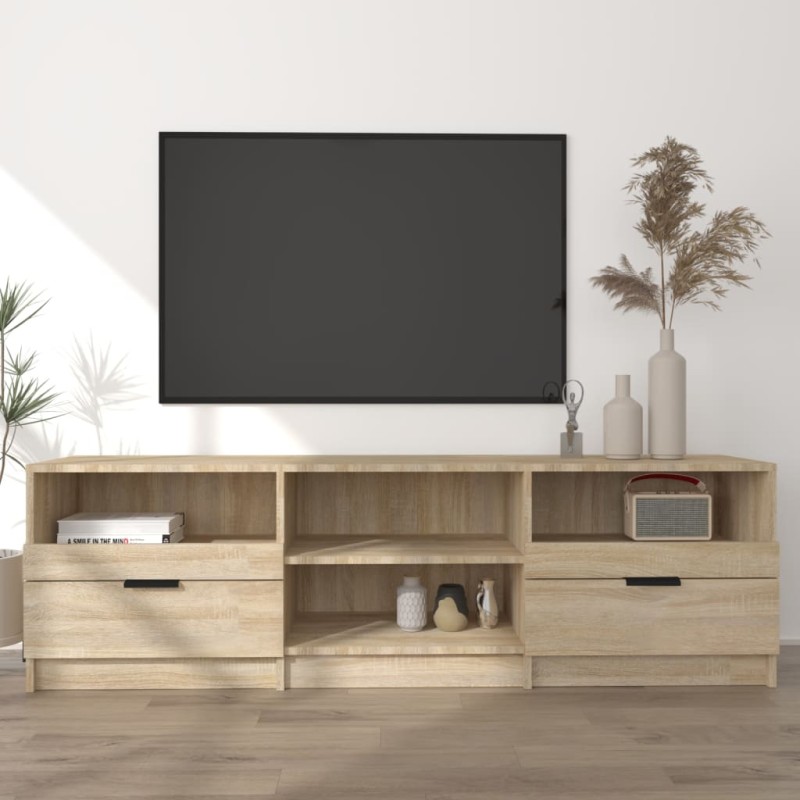 TV-Schrank Sonoma-Eiche 150x33,5x45 cm Holzwerkstoff TV-Schrank Sonoma-Eiche 150x33,5x45 cm Holzwerkstoff