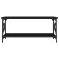 vidaXL Couchtisch Schwarz 100x45x45 cm Holzwerkstoff und Eisen
