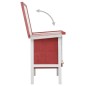 Kaninchenstall 1 Ebene Rot Holz Kaninchenstall 1 Ebene Rot Holz