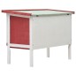 Kaninchenstall 1 Ebene Rot Holz Kaninchenstall 1 Ebene Rot Holz