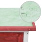 Kaninchenstall 1 Ebene Rot Holz Kaninchenstall 1 Ebene Rot Holz