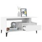 vidaXL Couchtisch Weiß 90x49x45 cm Holzwerkstoff vidaXL Couchtisch Weiß 90x49x45 cm Holzwerkstoff