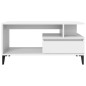 vidaXL Couchtisch Weiß 90x49x45 cm Holzwerkstoff vidaXL Couchtisch Weiß 90x49x45 cm Holzwerkstoff