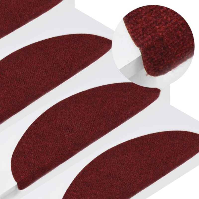 vidaXL Stufenmatten Selbstklebend 15 Stk. 56x17x3 cm Rot vidaXL Stufenmatten Selbstklebend 15 Stk. 56x17x3 cm Rot