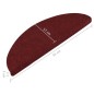 vidaXL Stufenmatten Selbstklebend 15 Stk. 56x17x3 cm Rot vidaXL Stufenmatten Selbstklebend 15 Stk. 56x17x3 cm Rot