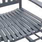 Schaukelstuhl mit gebogener Sitzfläche Grau Pappelholz Schaukelstuhl mit gebogener Sitzfläche Grau Pappelholz