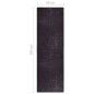 vidaXL Teppich Waschbar 80x300 cm Anthrazit Rutschfest vidaXL Teppich Waschbar 80x300 cm Anthrazit Rutschfest