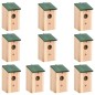 vidaXL Vogelhäuser 10 Stk. Tanne Massivholz 12x12x22 cm vidaXL Vogelhäuser 10 Stk. Tanne Massivholz 12x12x22 cm