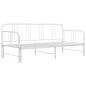 Ausziehsofa Bettgestell Weiß Metall 90x200 cm Ausziehsofa Bettgestell Weiß Metall 90x200 cm