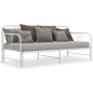 Ausziehsofa Bettgestell Weiß Metall 90x200 cm Ausziehsofa Bettgestell Weiß Metall 90x200 cm