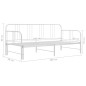 Ausziehsofa Bettgestell Weiß Metall 90x200 cm Ausziehsofa Bettgestell Weiß Metall 90x200 cm