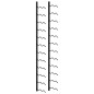 Wand-Weinregal für 24 Flaschen Schwarz Eisen Wand-Weinregal für 24 Flaschen Schwarz Eisen