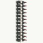 Wand-Weinregal für 24 Flaschen Schwarz Eisen Wand-Weinregal für 24 Flaschen Schwarz Eisen