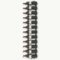 Wand-Weinregal für 24 Flaschen Schwarz Eisen Wand-Weinregal für 24 Flaschen Schwarz Eisen