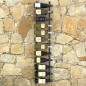 Wand-Weinregal für 24 Flaschen Schwarz Eisen Wand-Weinregal für 24 Flaschen Schwarz Eisen