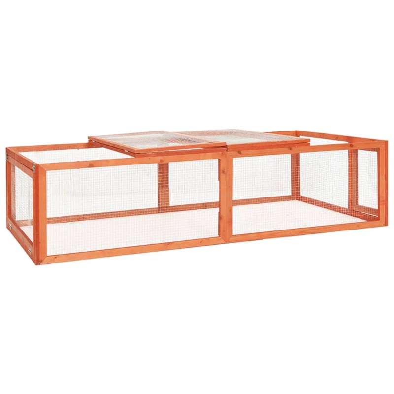 Kaninchenstall 183x90x46,5 cm Massivholz Tanne Kaninchenstall 183x90x46,5 cm Massivholz Tanne